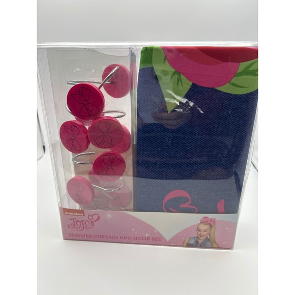 Nickelodeon JoJo Siwa Other - Nickelodeon JoJo Siwa Shower Curtain and Hook Set Kids Fabric Bathroom Decor